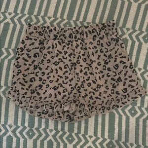 Harper High Waist Leopard Print Shorts